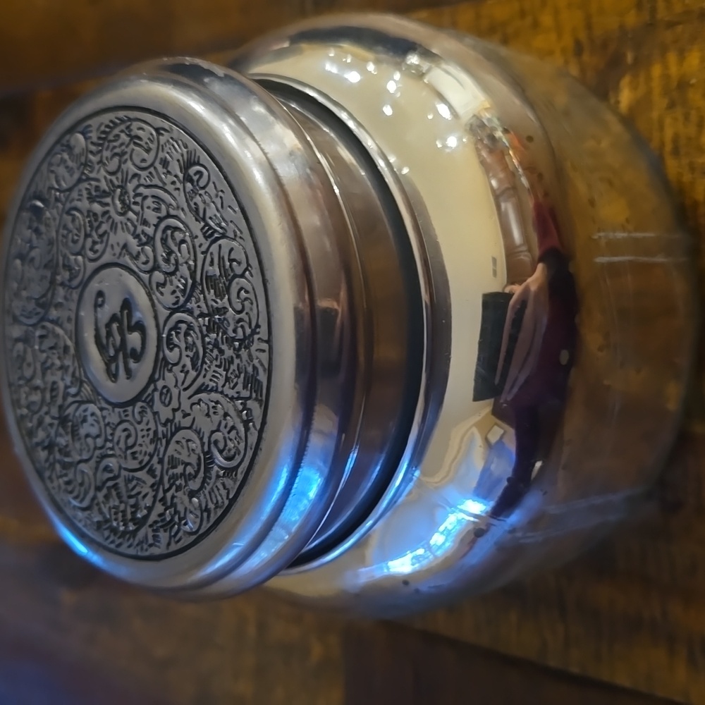 Capri Blue Volcano Mercury Silver Jar Candle 19oz Size Large New